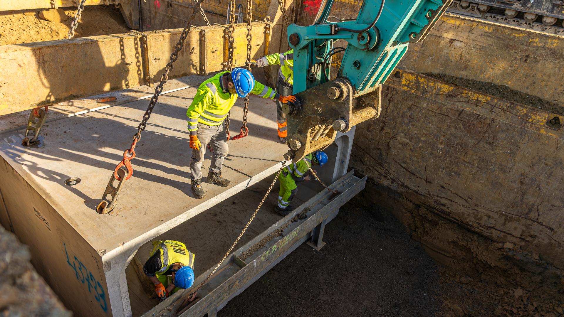 rioleringswerken werfbezoek