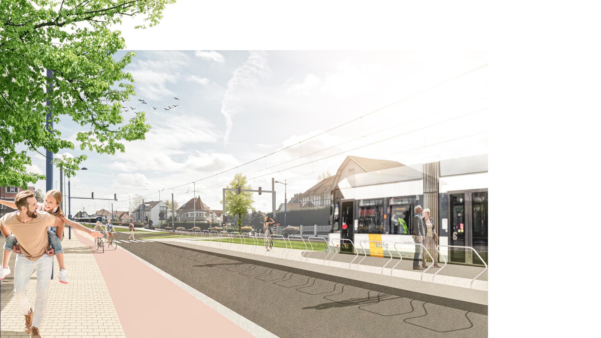 Toekomstbeeld_N34 Kokzijde_Lejeunelaan