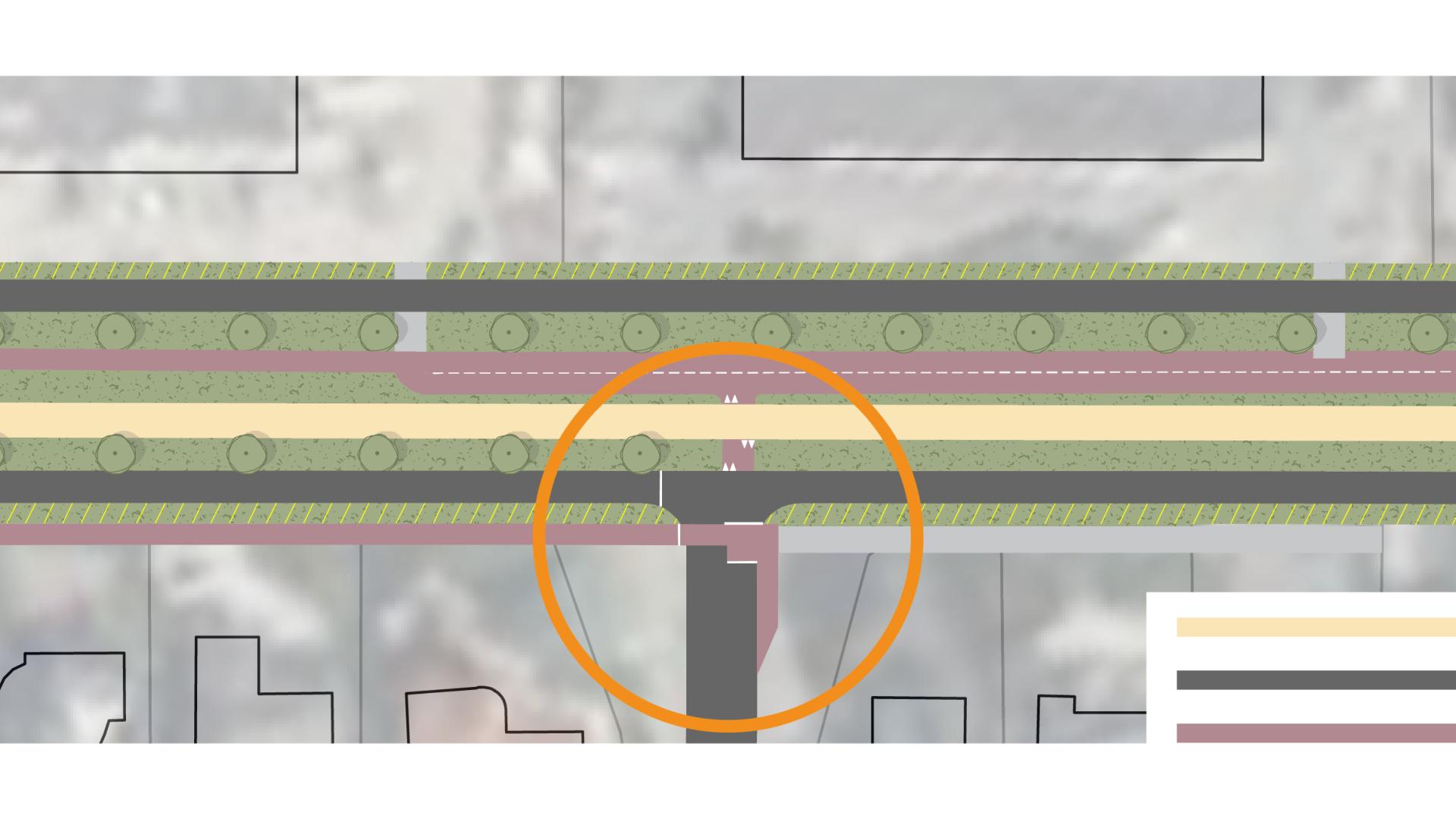 Oversteekplaats voor fietsers