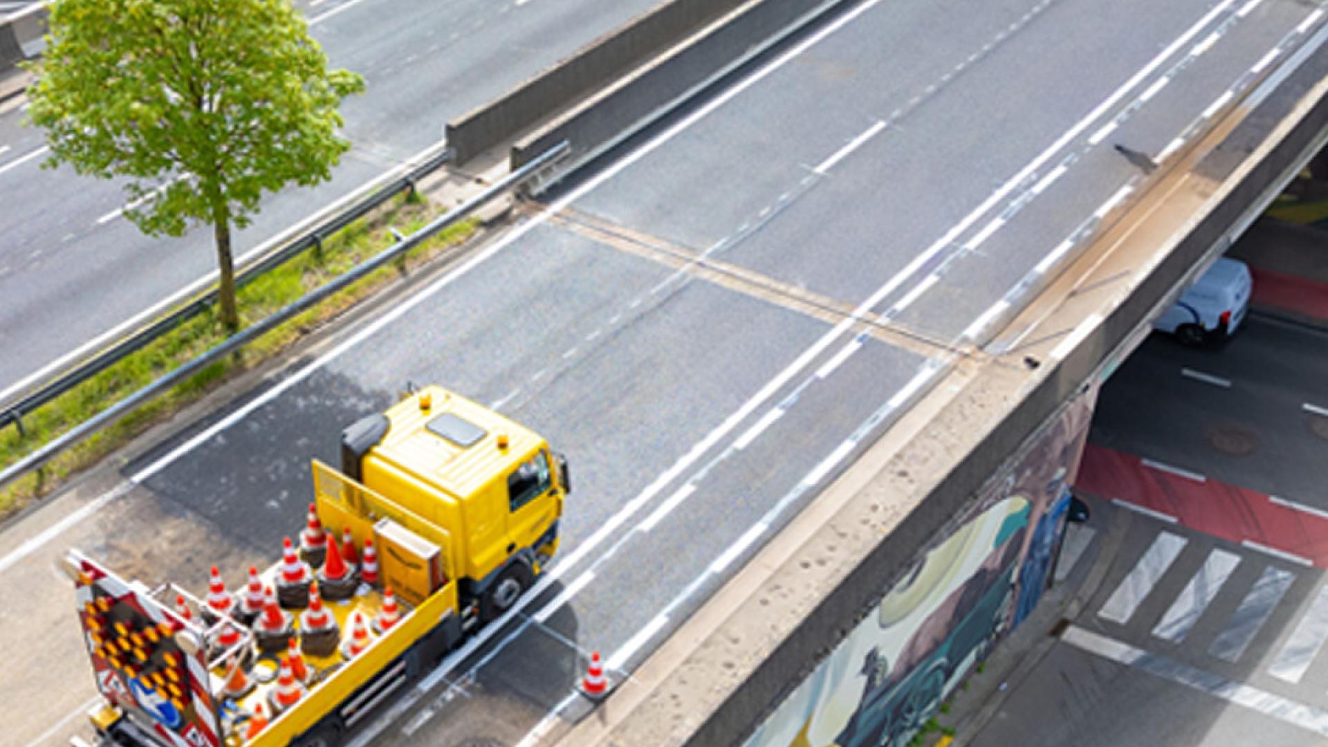 Beeld vernieuwd brugdek NA de werken aan Brusselsepoort - 1