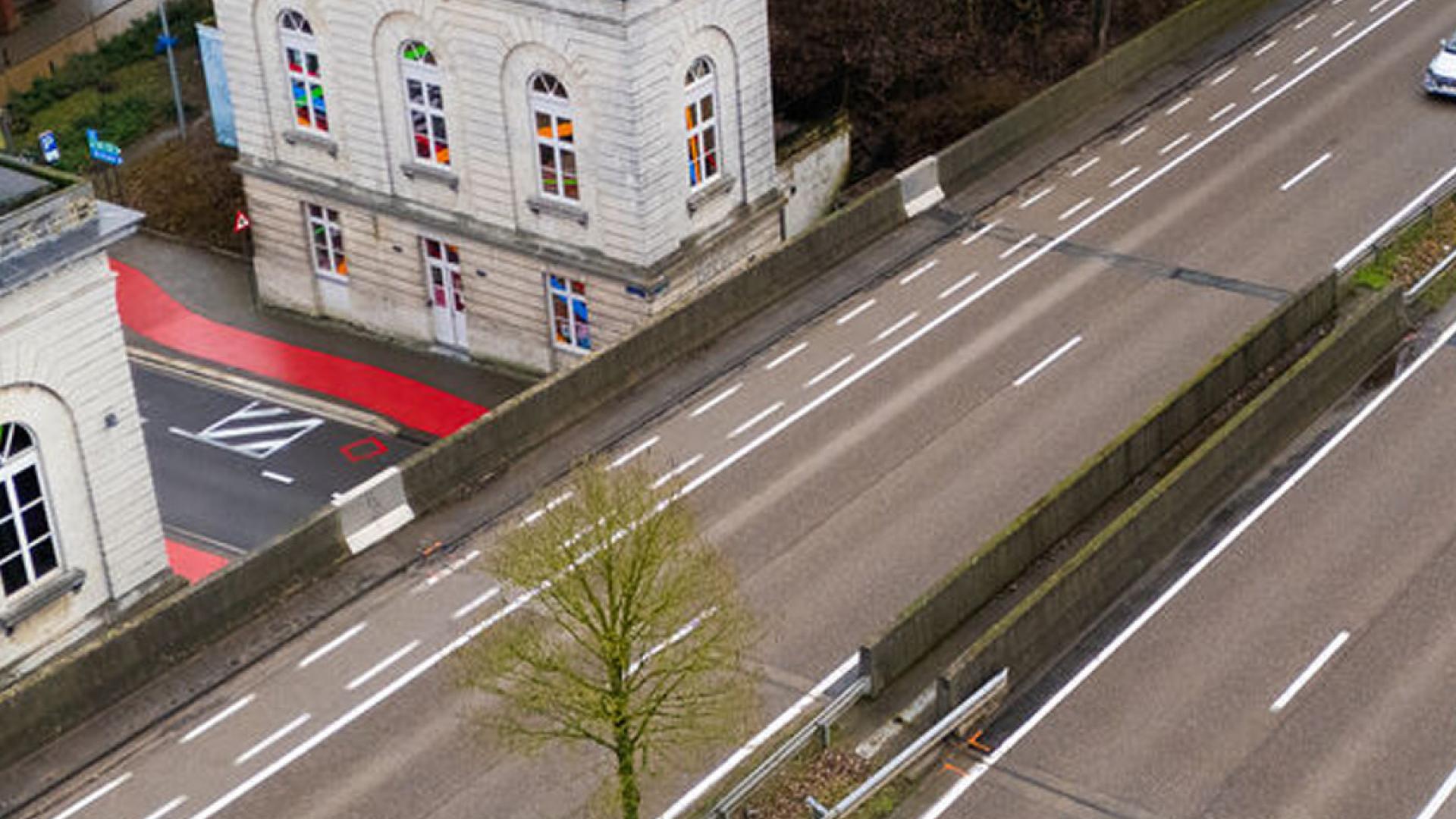 Beeld brugdek VOOR de werken aan Brusselsepoort - 1