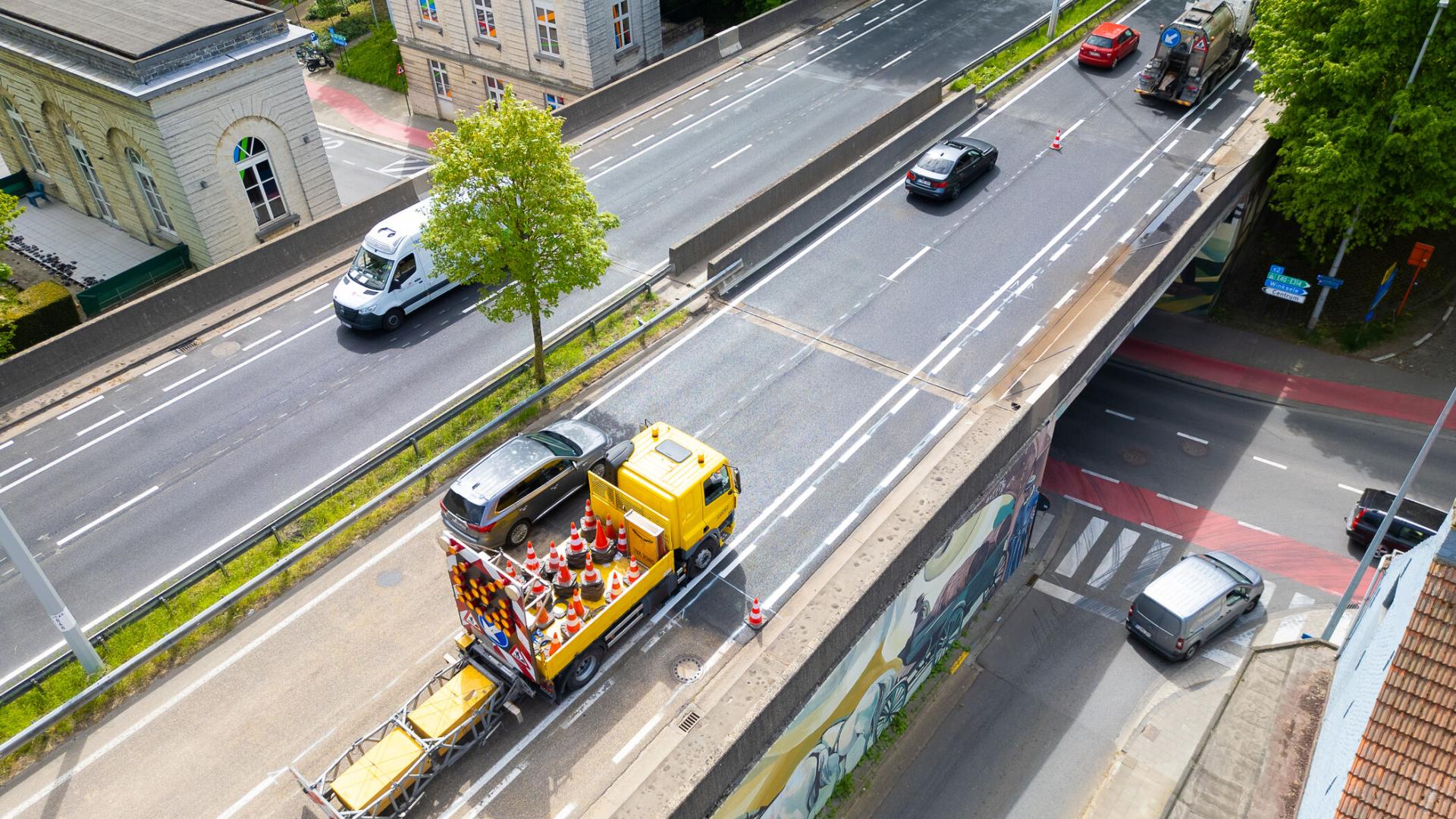 R23 Leuven Onderhoud brug Brusselsepoort