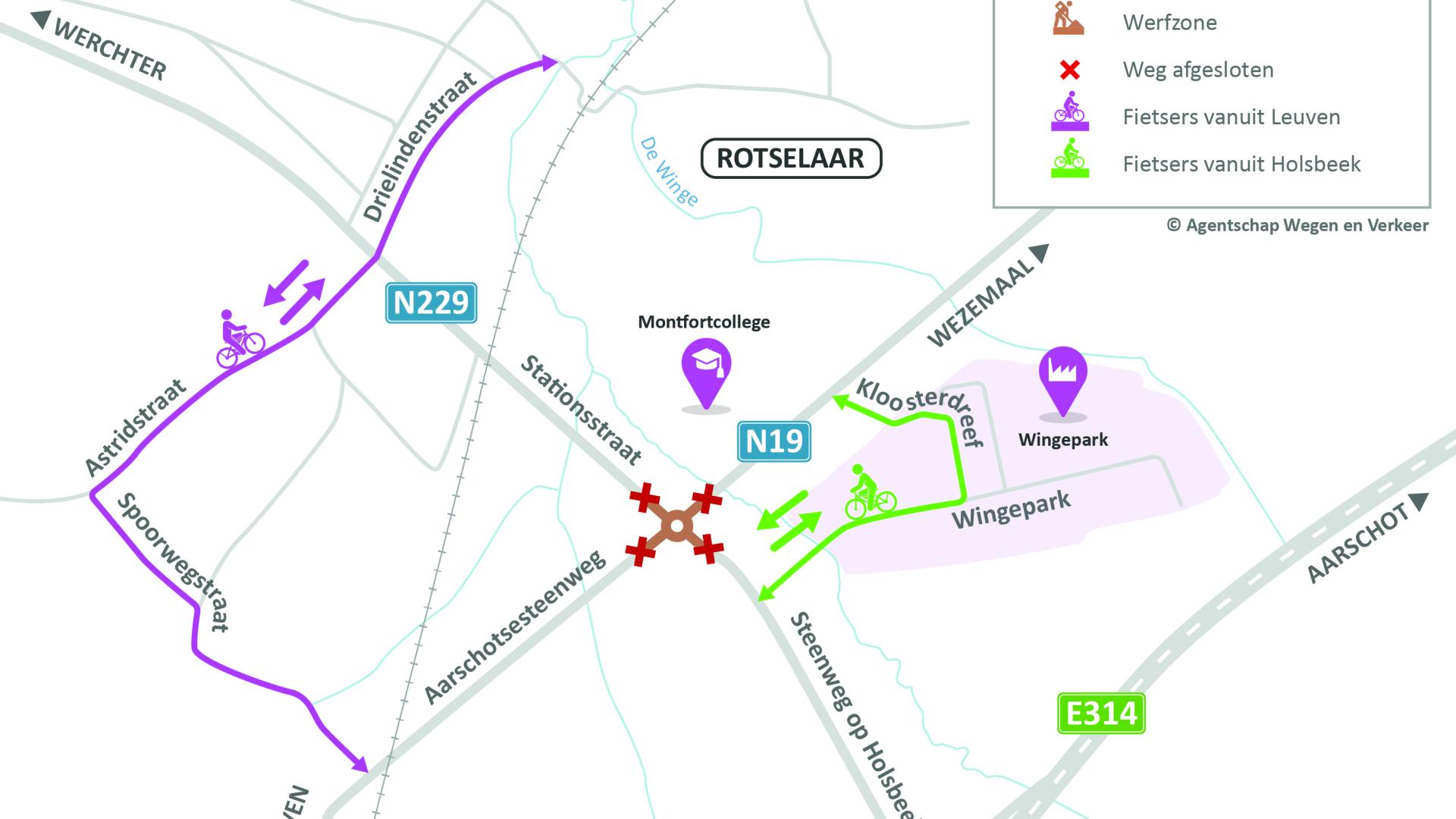 Fietsomleiding 