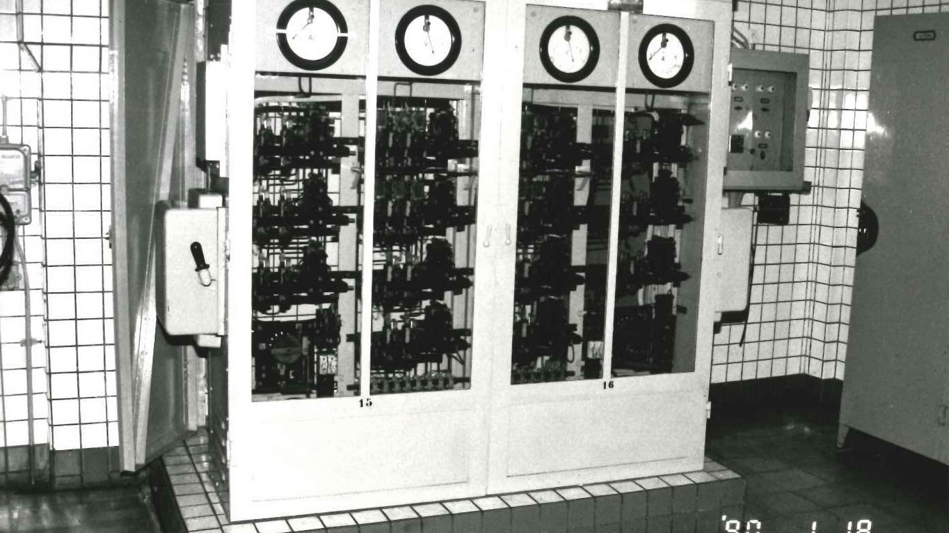 Historische foto van de liftinstallaties