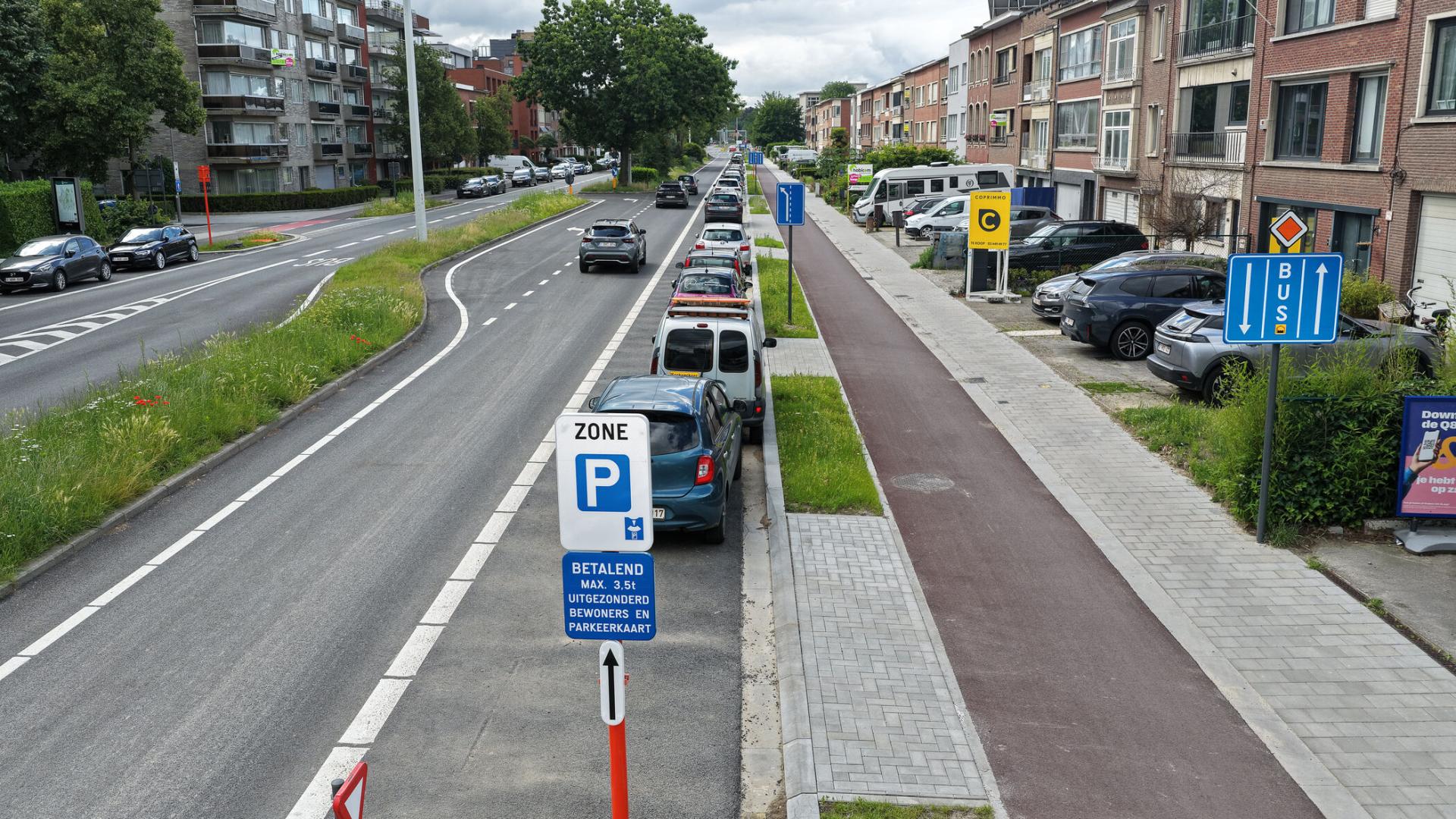 N1_Mortsel_HeraanlegMechelsesteenweg_EindeWerken - wegopbouw richting Edegem