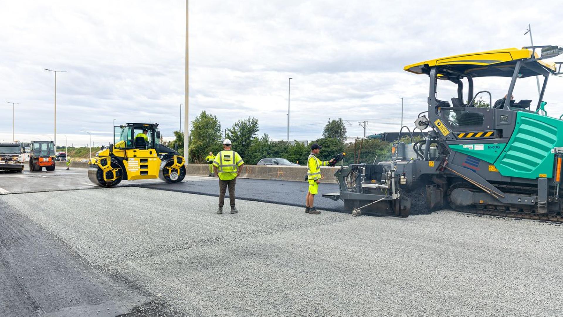 Asfalteringswerken E40 tussen Tienen en Heylissem_6