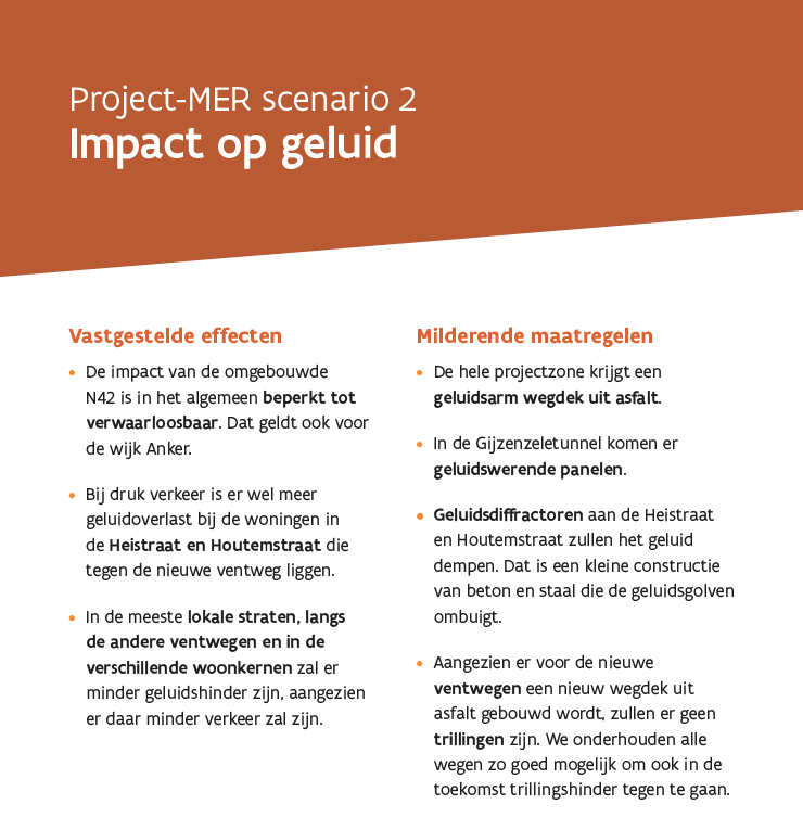 N42 Wetteren-Zottegem: impact op geluid volgens Project-MER