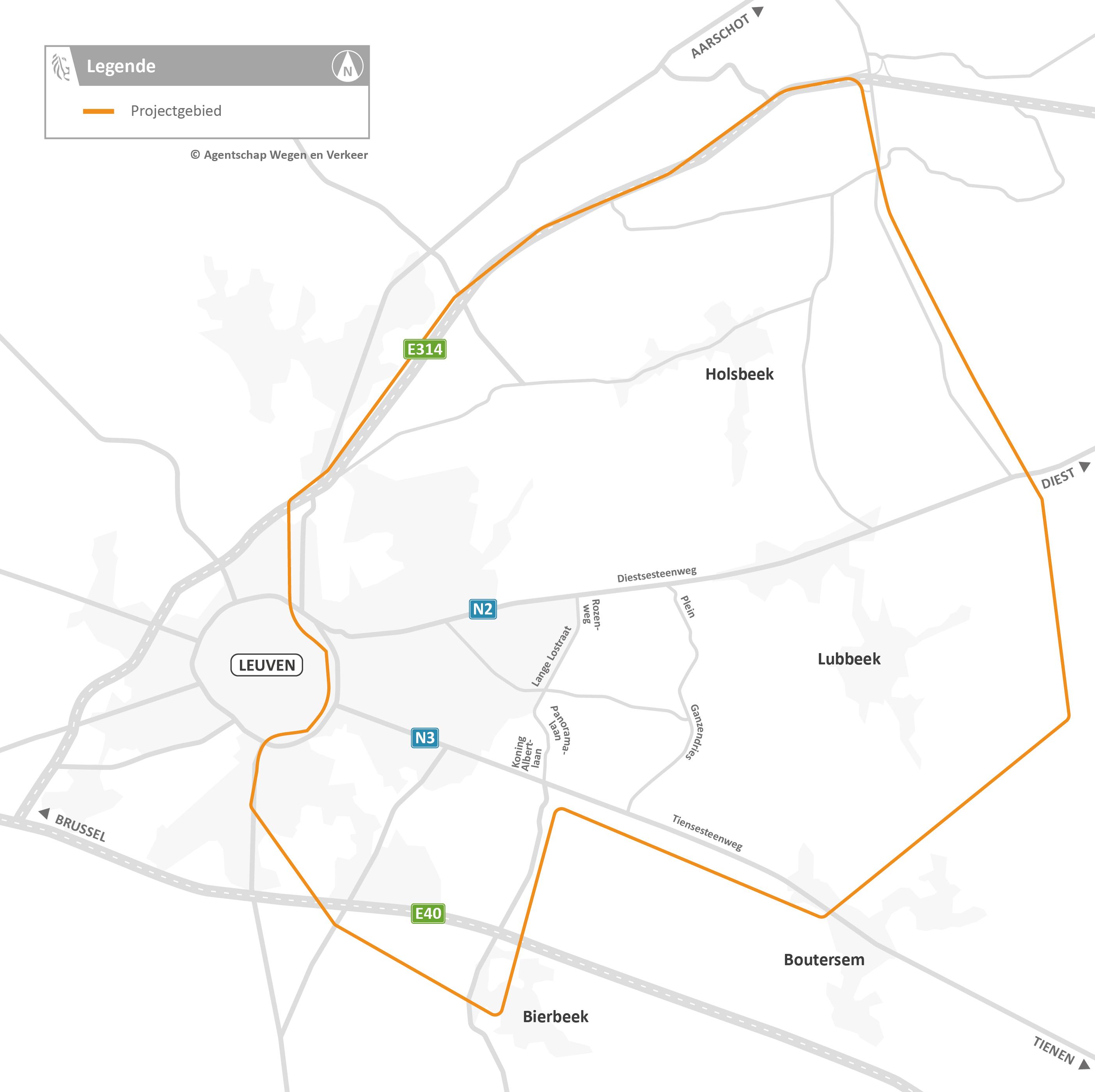 Leuven-Oost: projectgebied