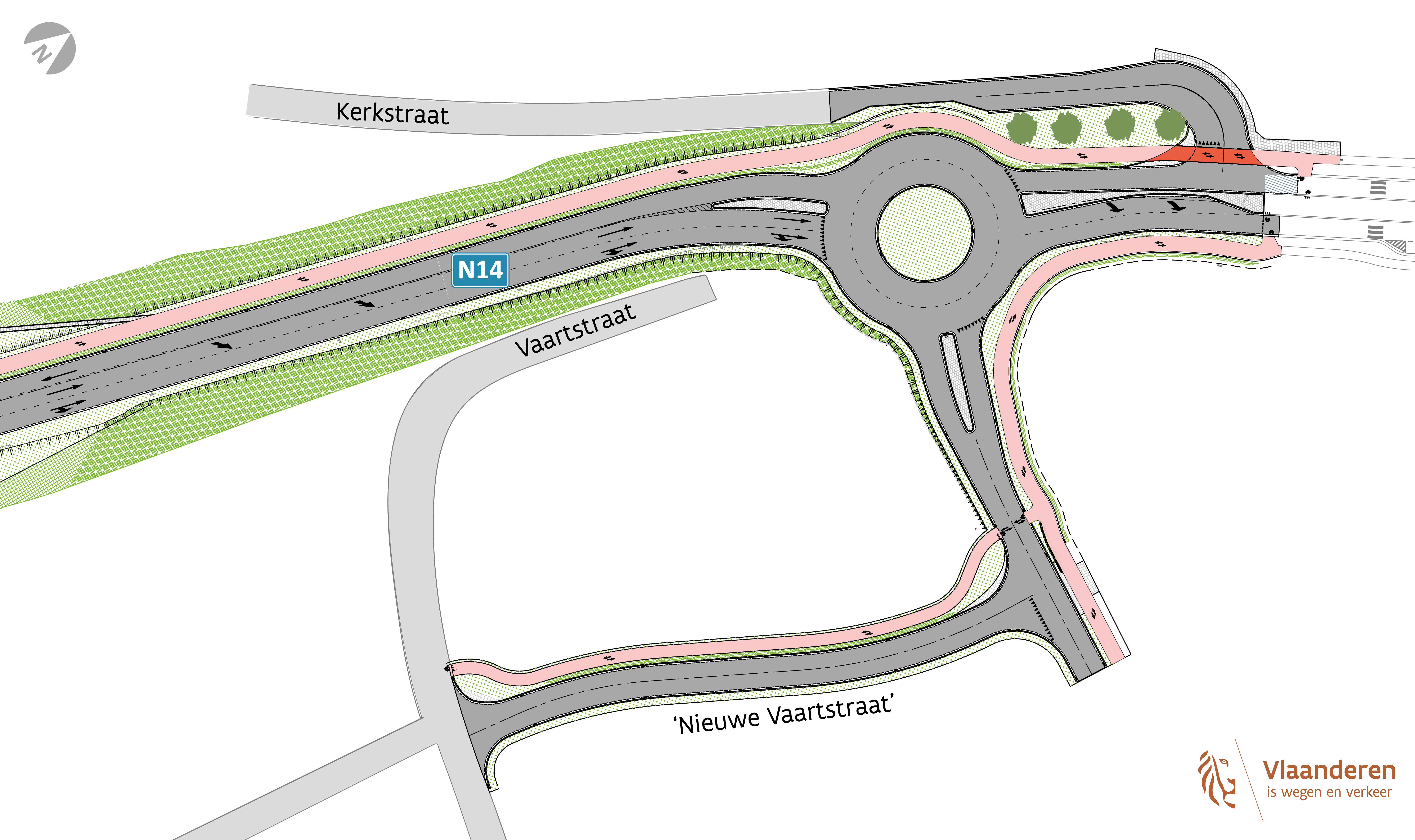 N14 Zandhoven - fase 3A - ontwerpplan rotonde