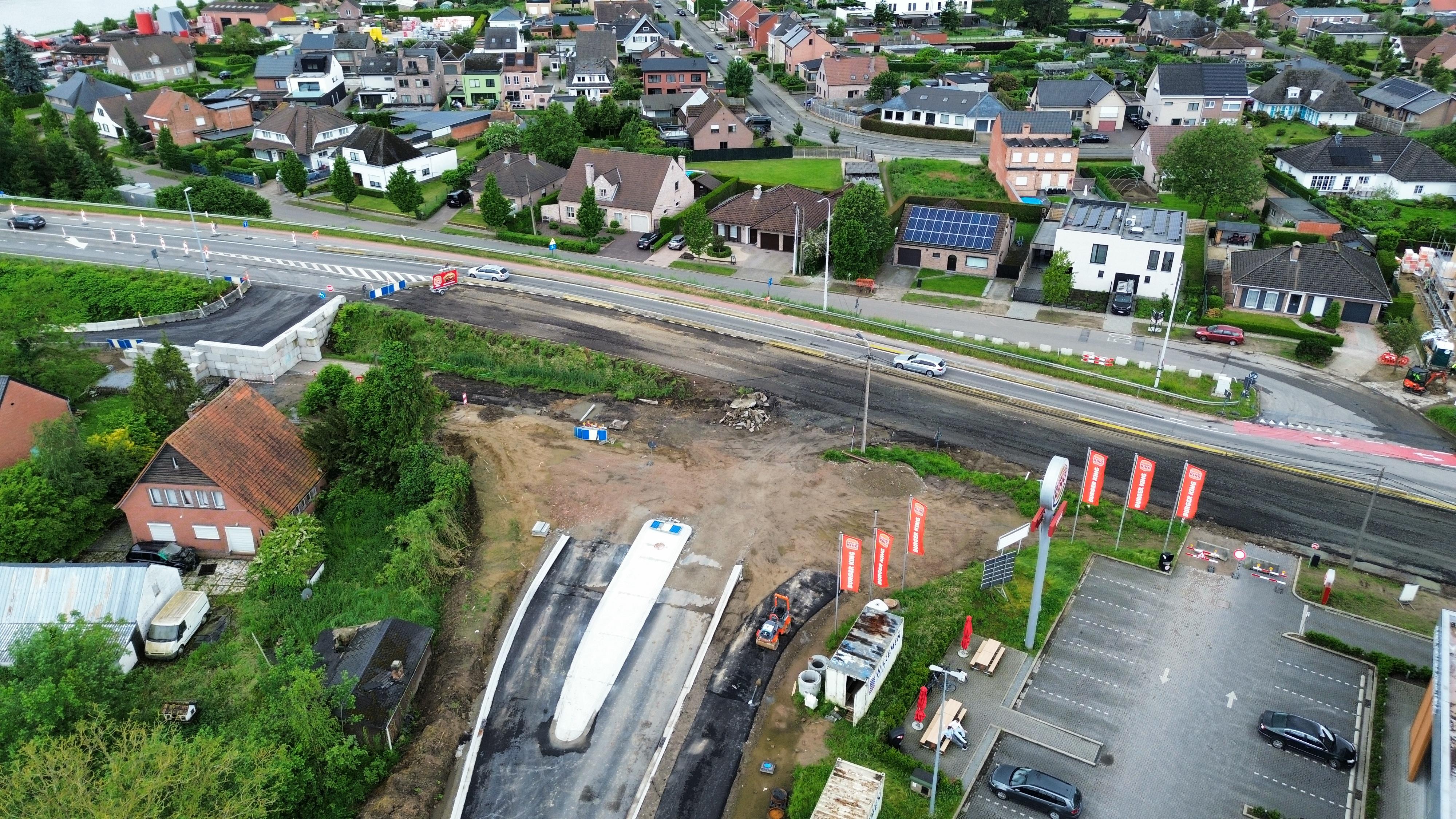 Bouw rotonde Vaartstraat