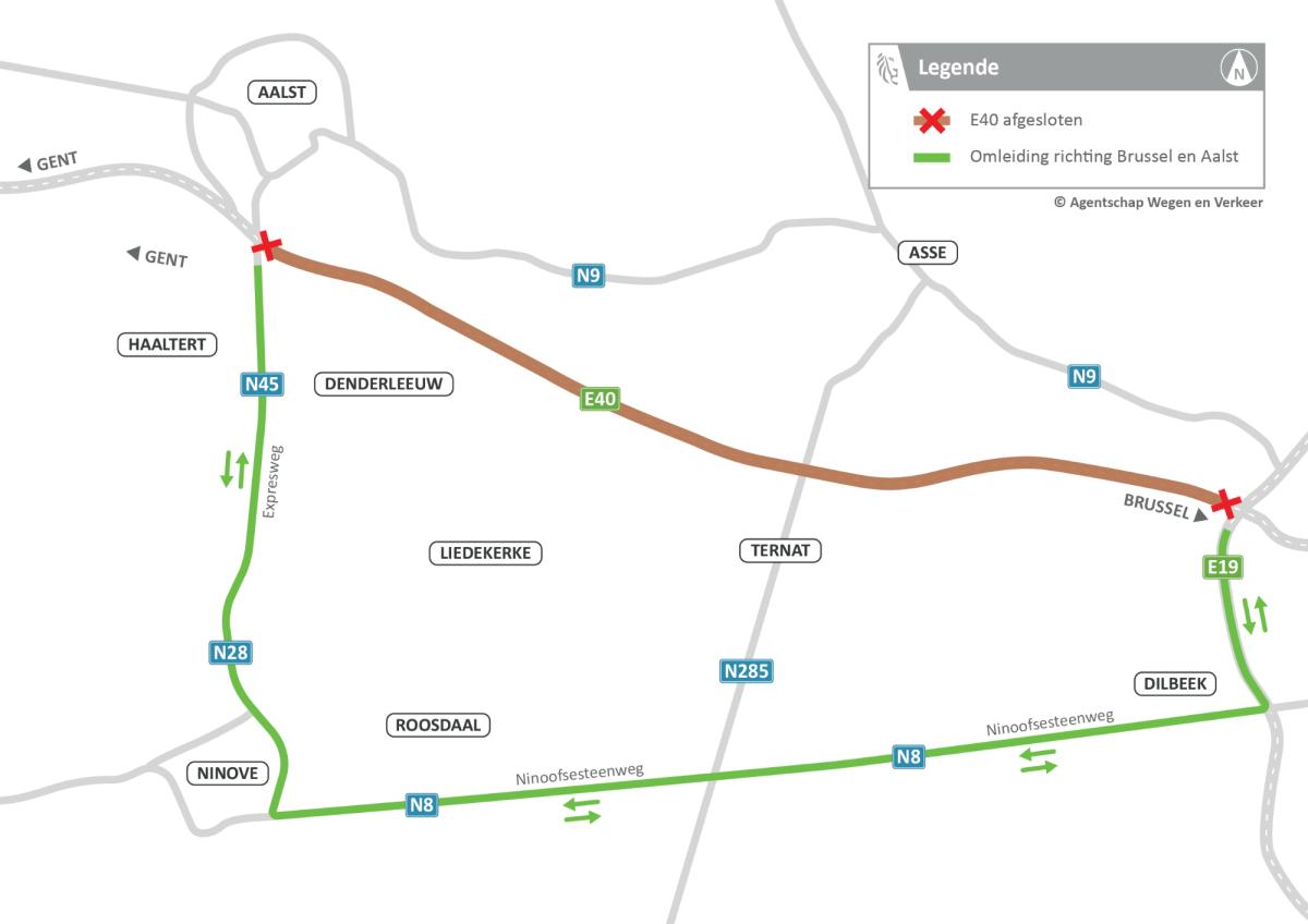 Vanaf dinsdagavond volgt lokaal verkeer omleidingen.