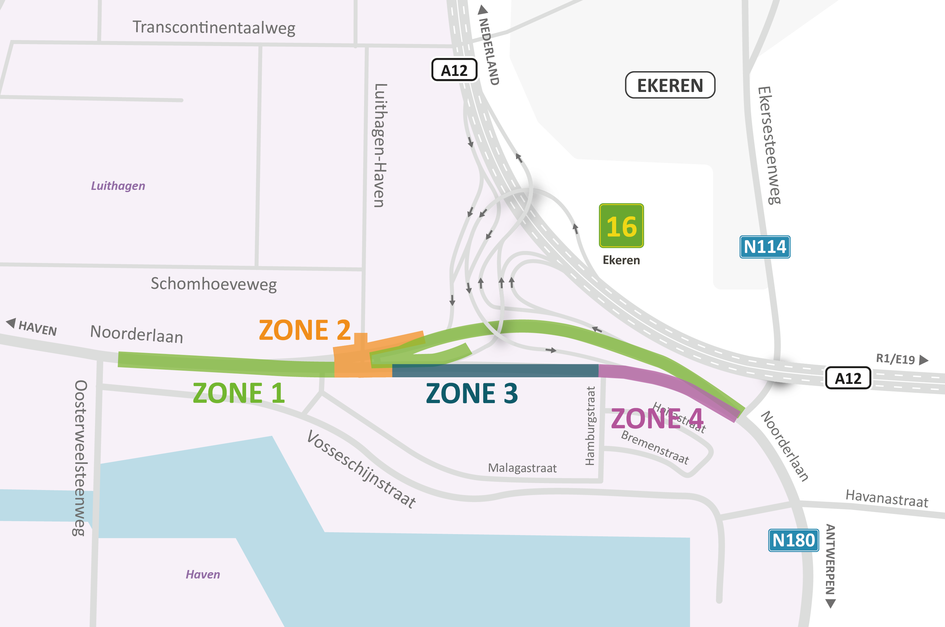 Zones Noorderlaan (N180)