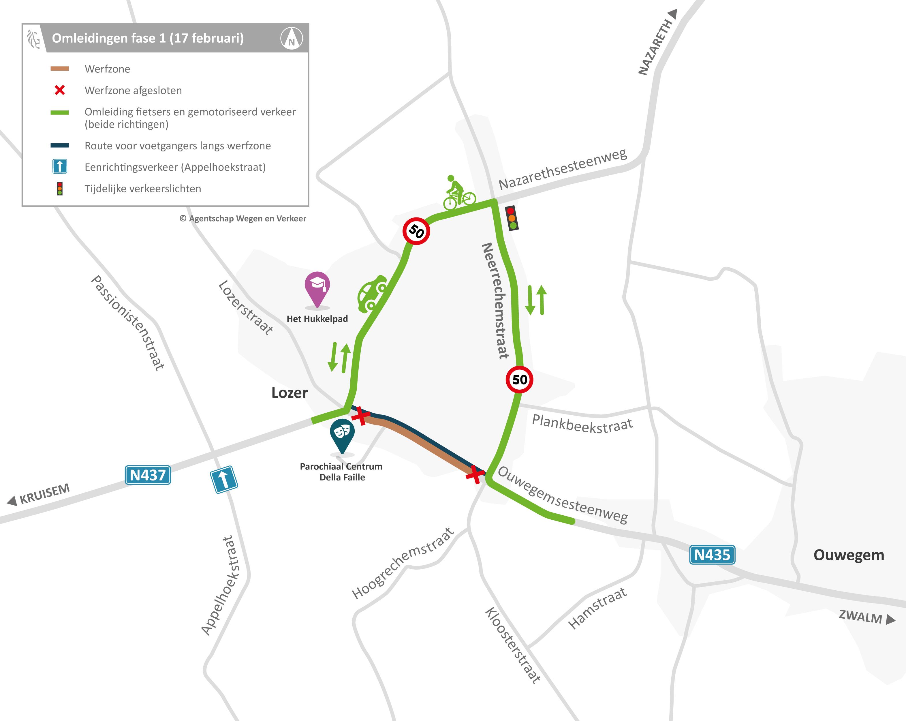 Omleidingskaart fase 1 N435