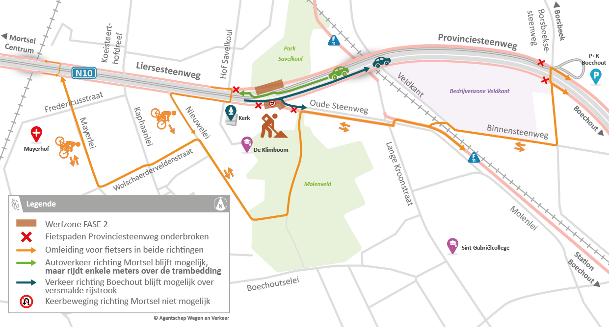 N10 FOP Liersesteenweg x Oude Steenweg Mortsel - omleiding_F2