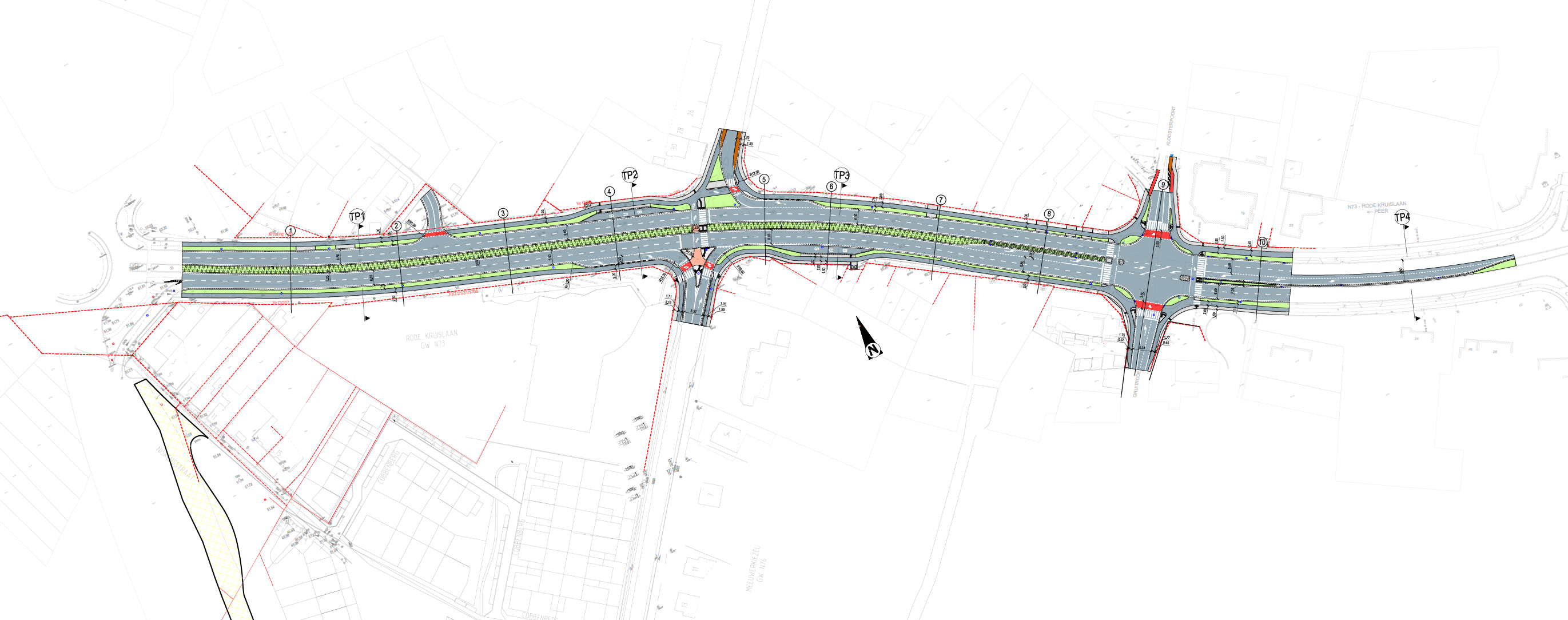 Ontwerpplan N73 Rode Kruislaan Bree