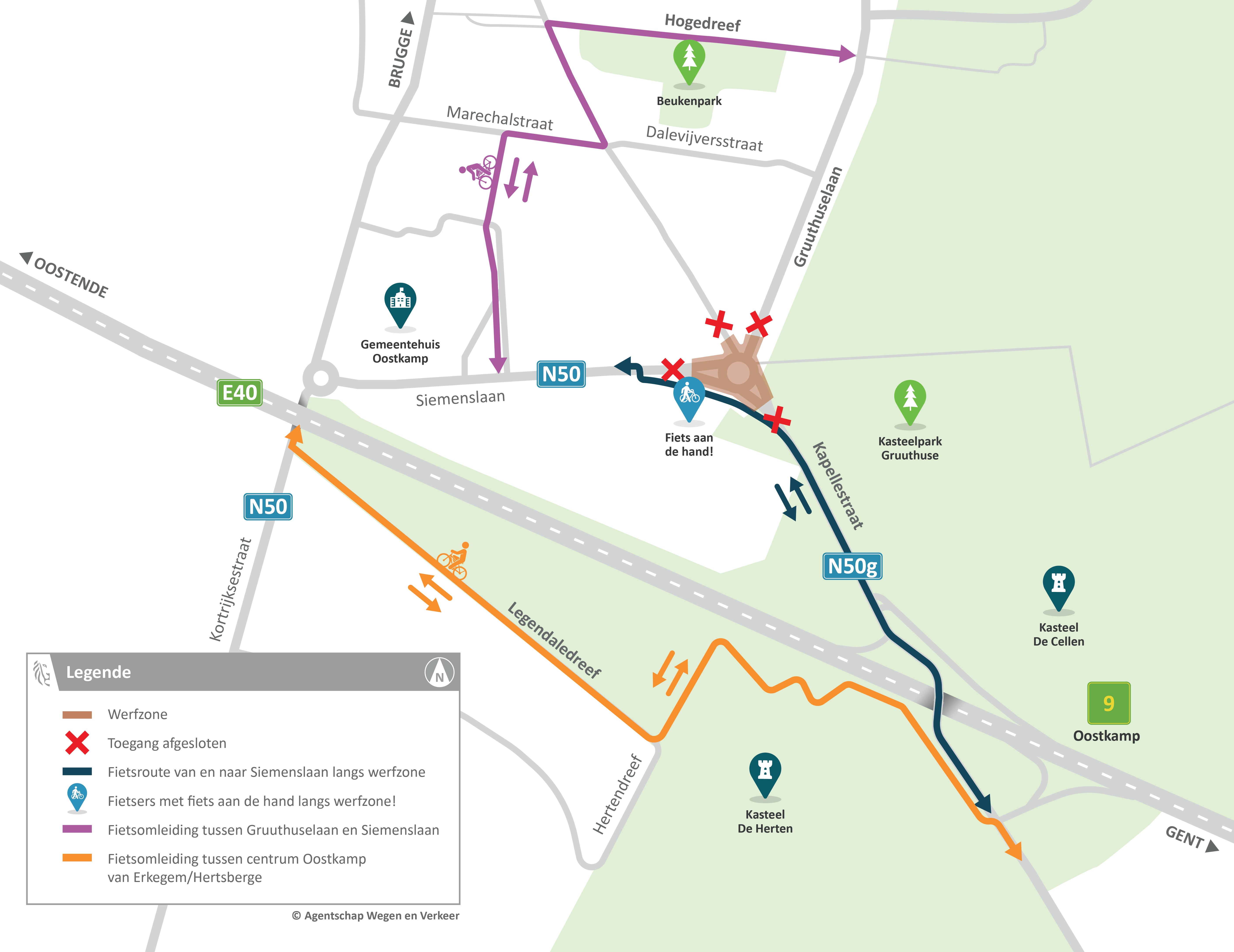 fietsomleidingskaart-Kapellestraat