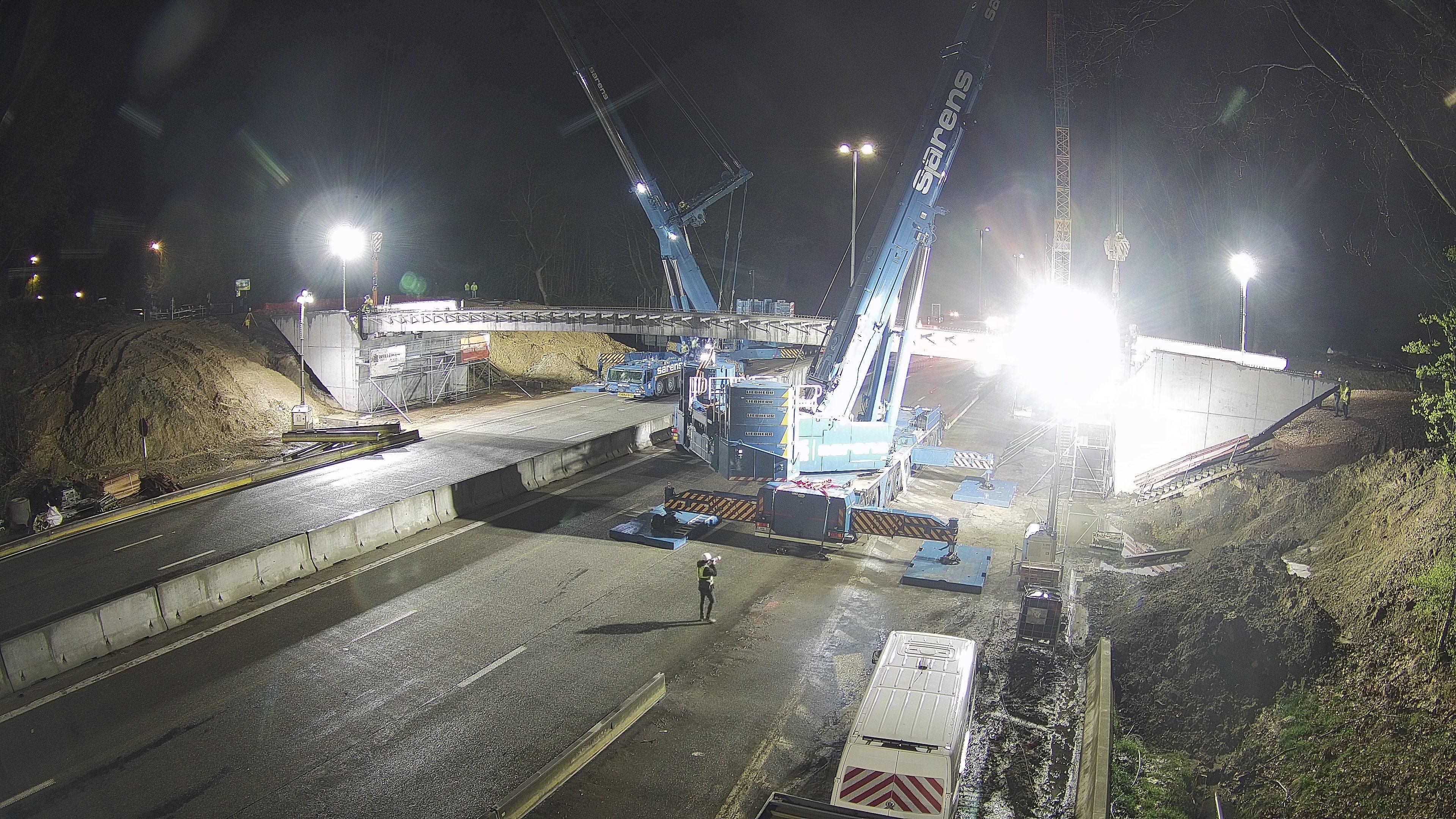 Plaatsing eerste ligger over E40