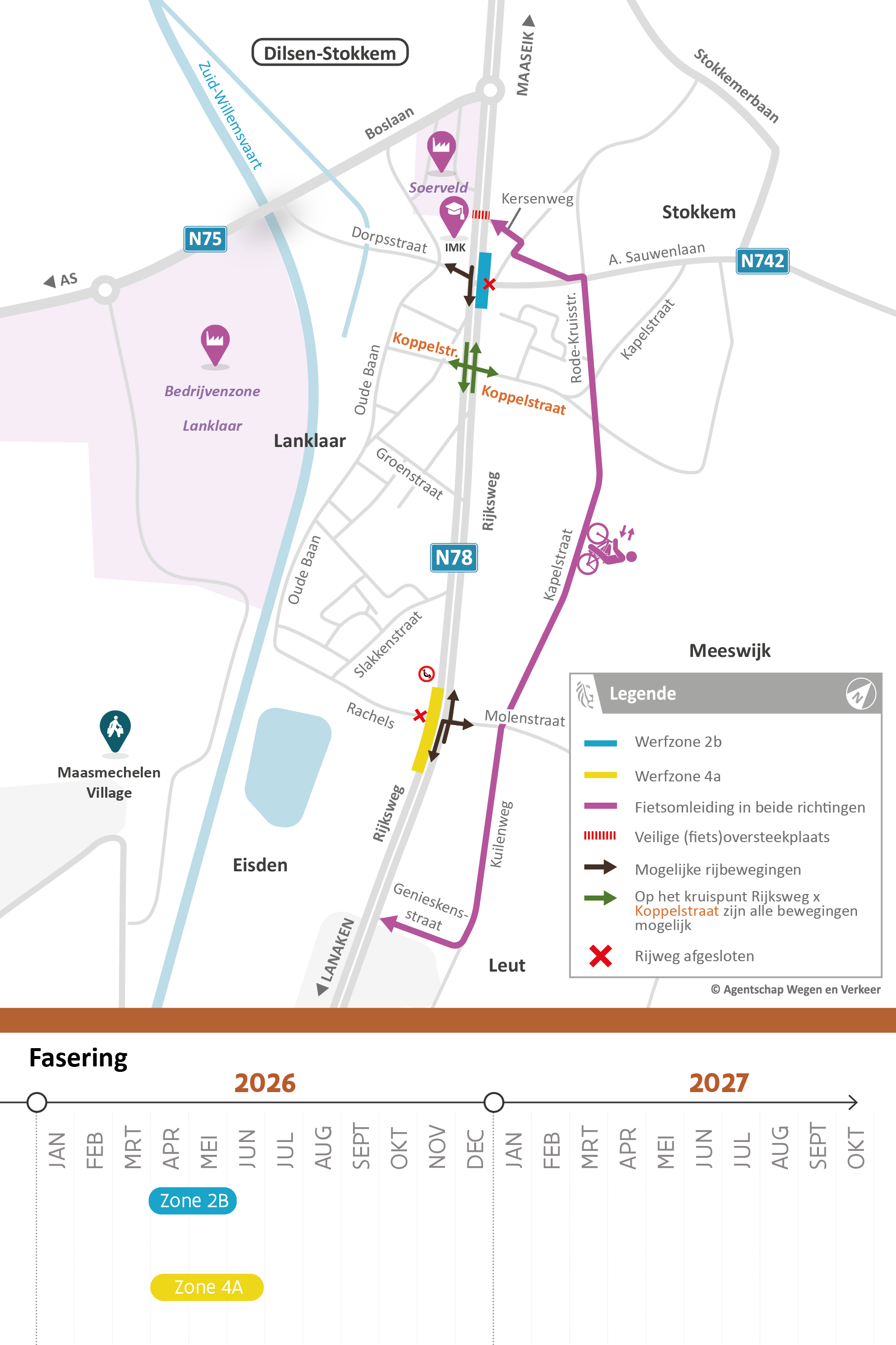 Werken in zones 2 & 4