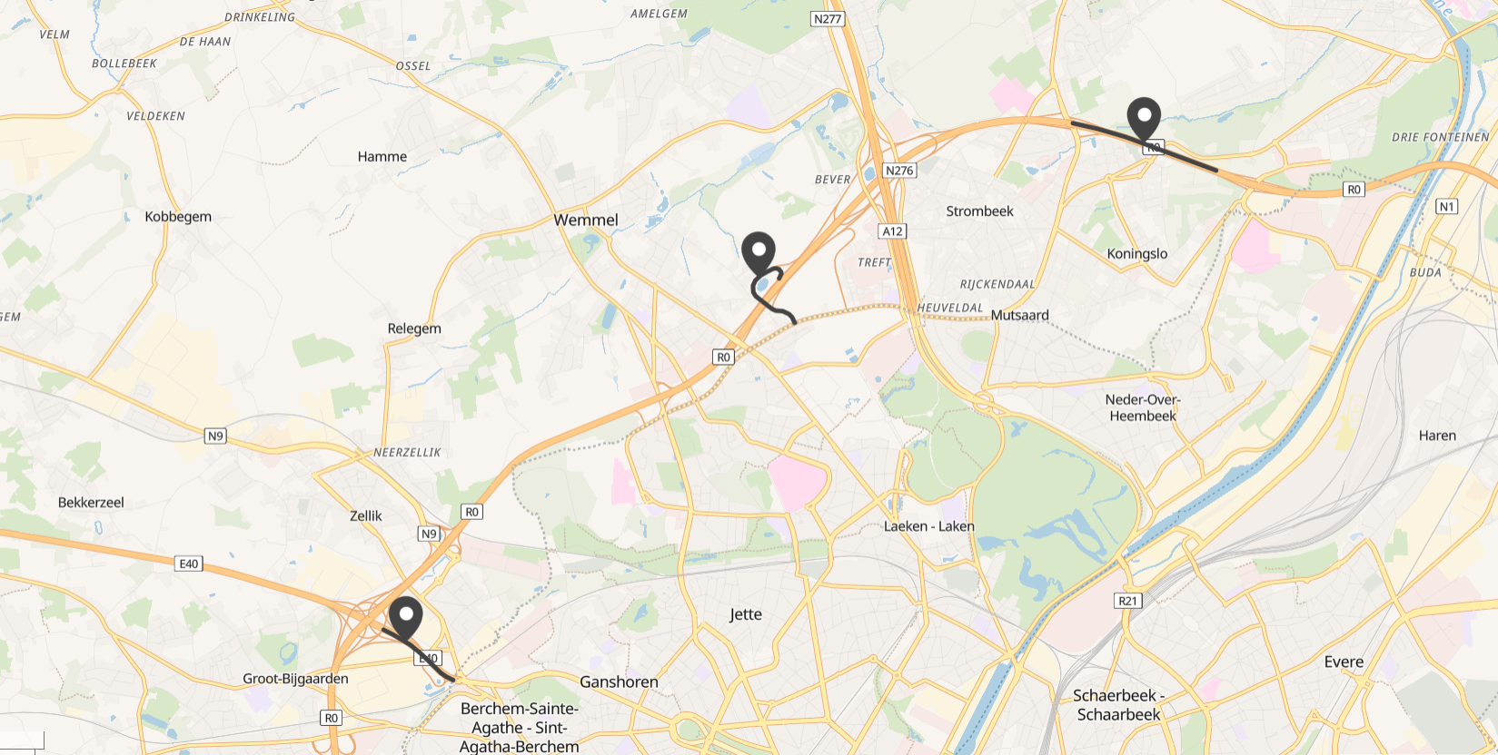 3 zones onderhoudswerk noordelijke Brusselse ring en E40 in knooppunt Groot-Bijgaarden