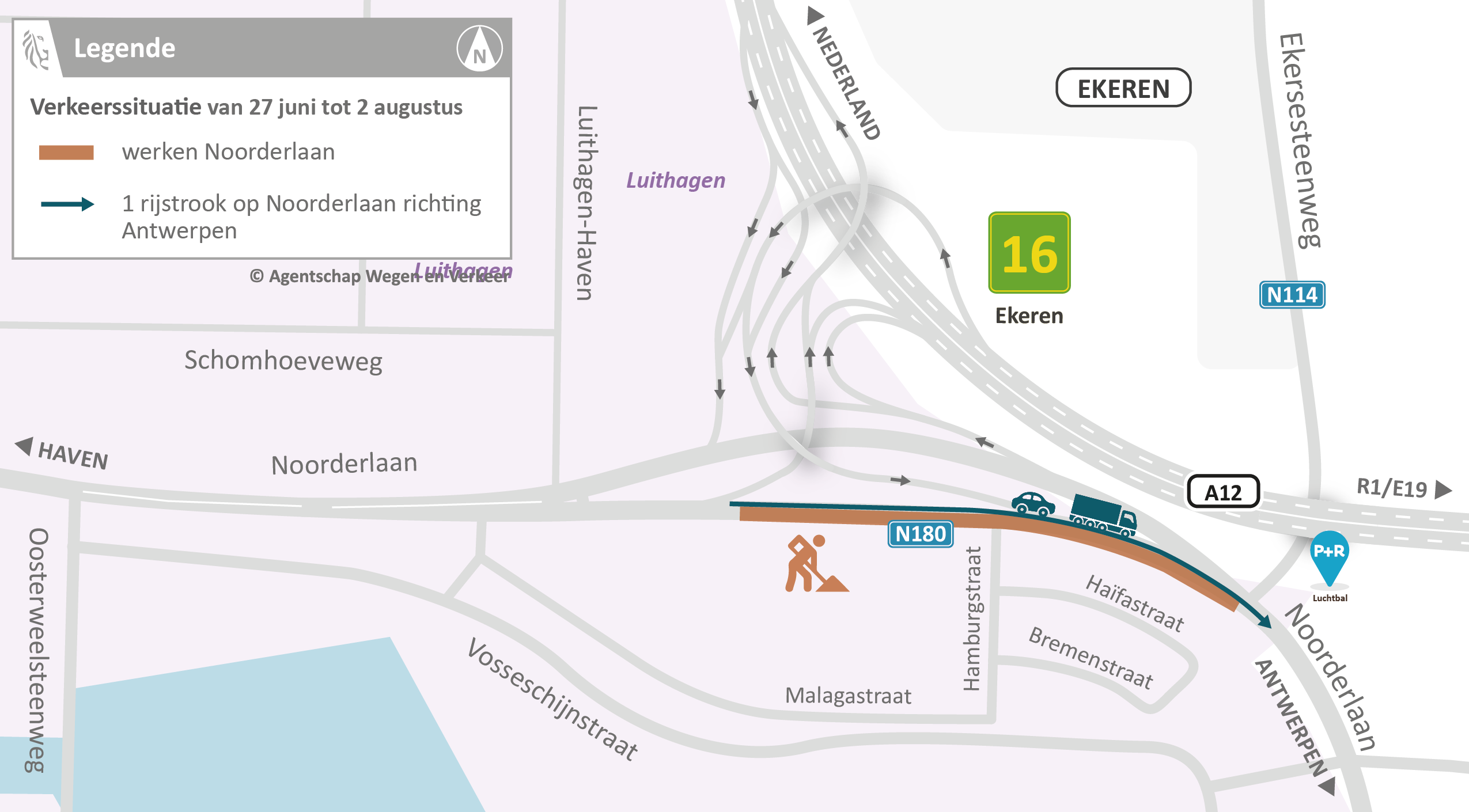 Verkeerssituatie 27 juni - 31 augustus