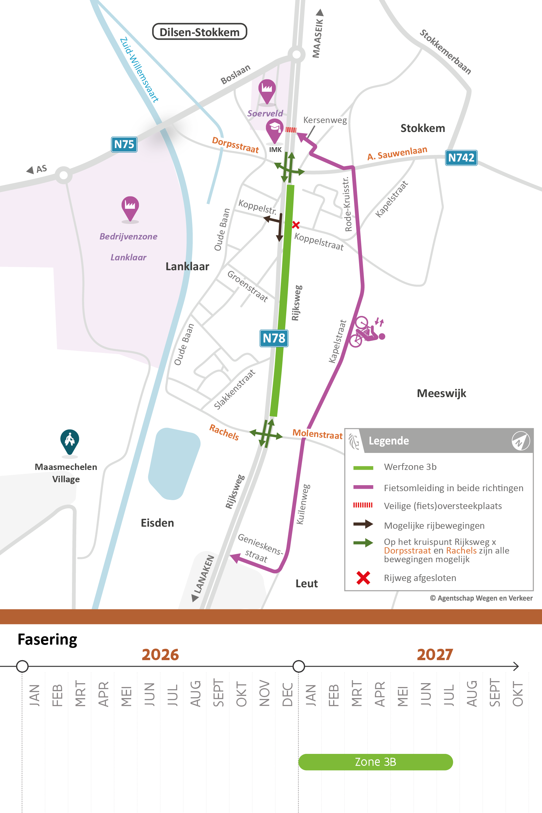 N78 omleiding januari > juli 2027