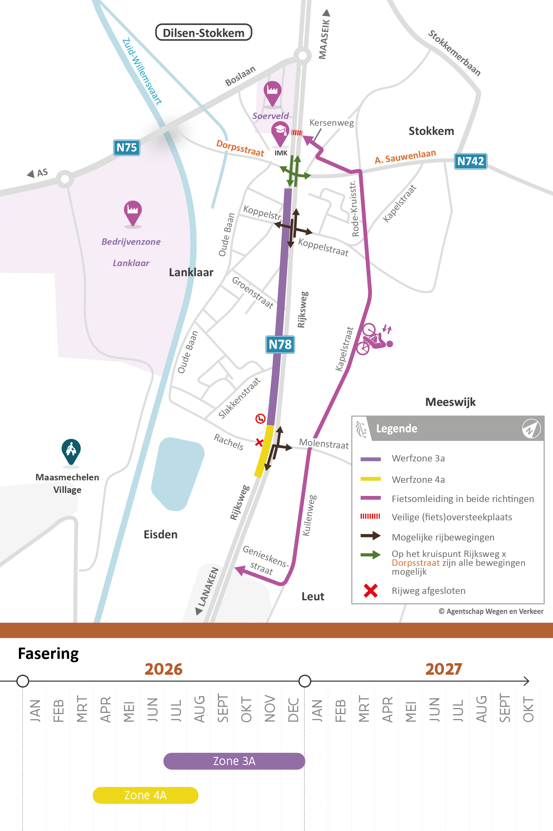 N78 Omleidingen juli > begin augustus