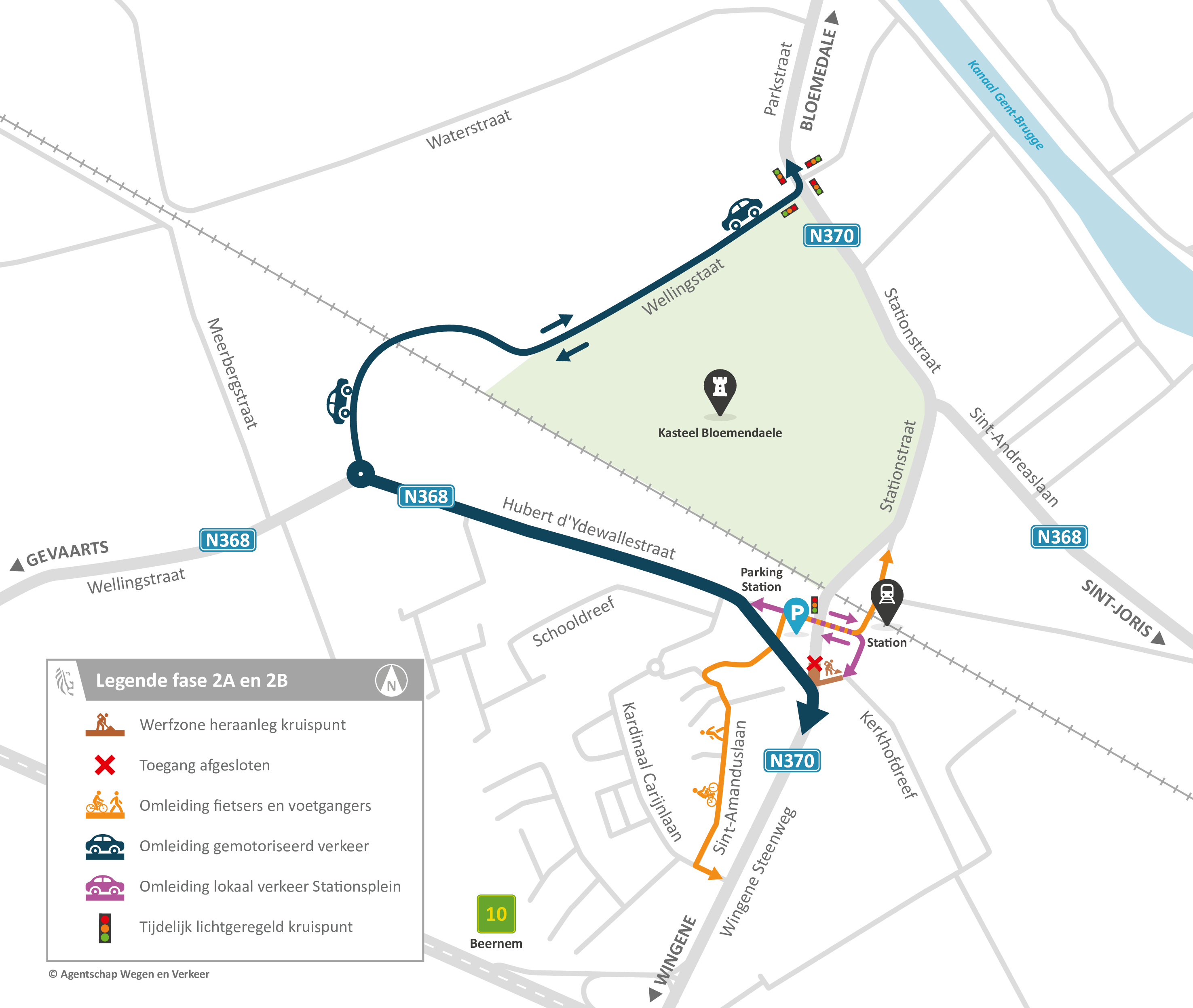 Herinrichting kruispunt N370 x N368 - bereikbaarheid Stationsplein