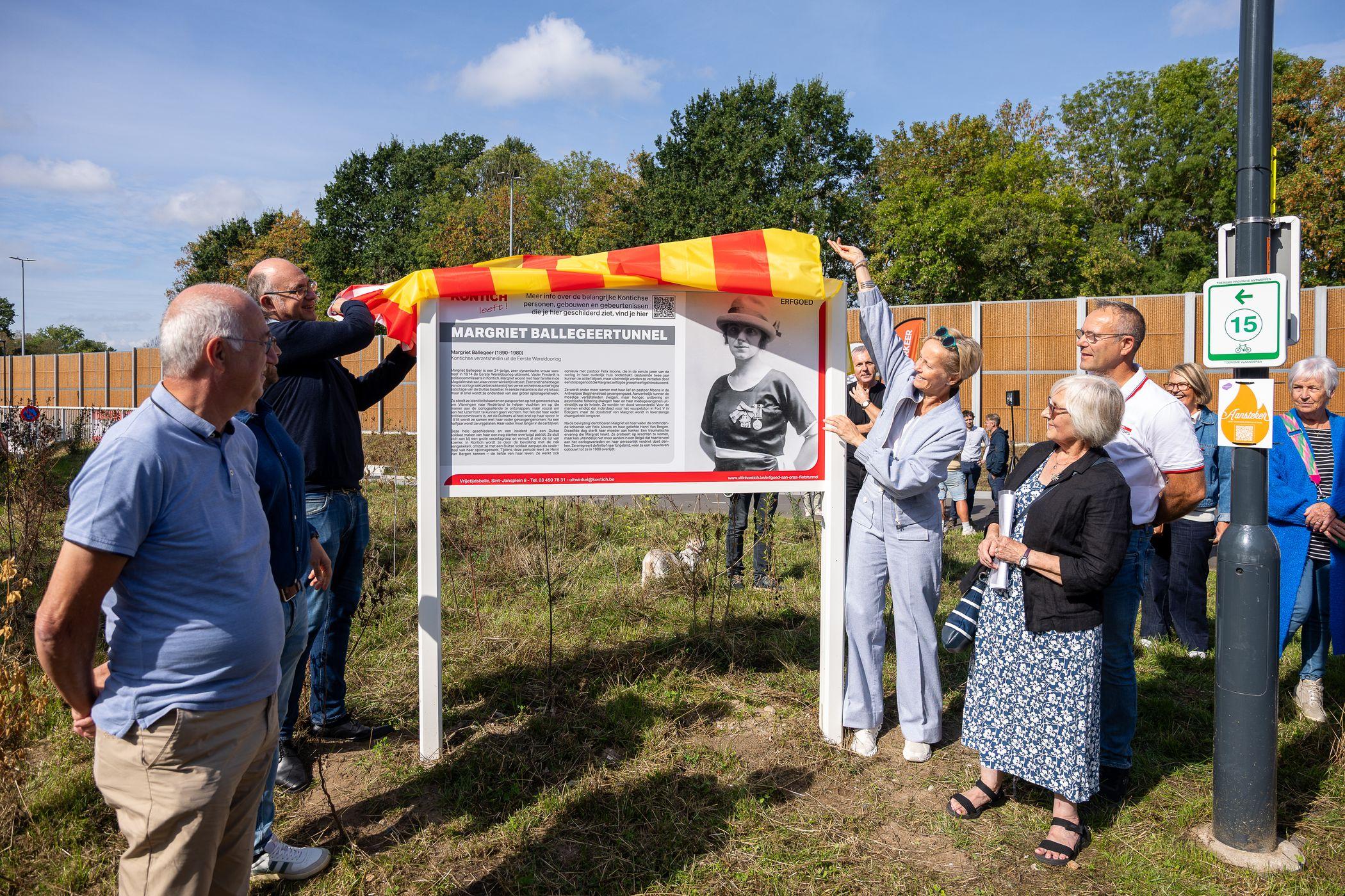 Feestelijke inhuldiging fietstunnel onder N171 in Kontich