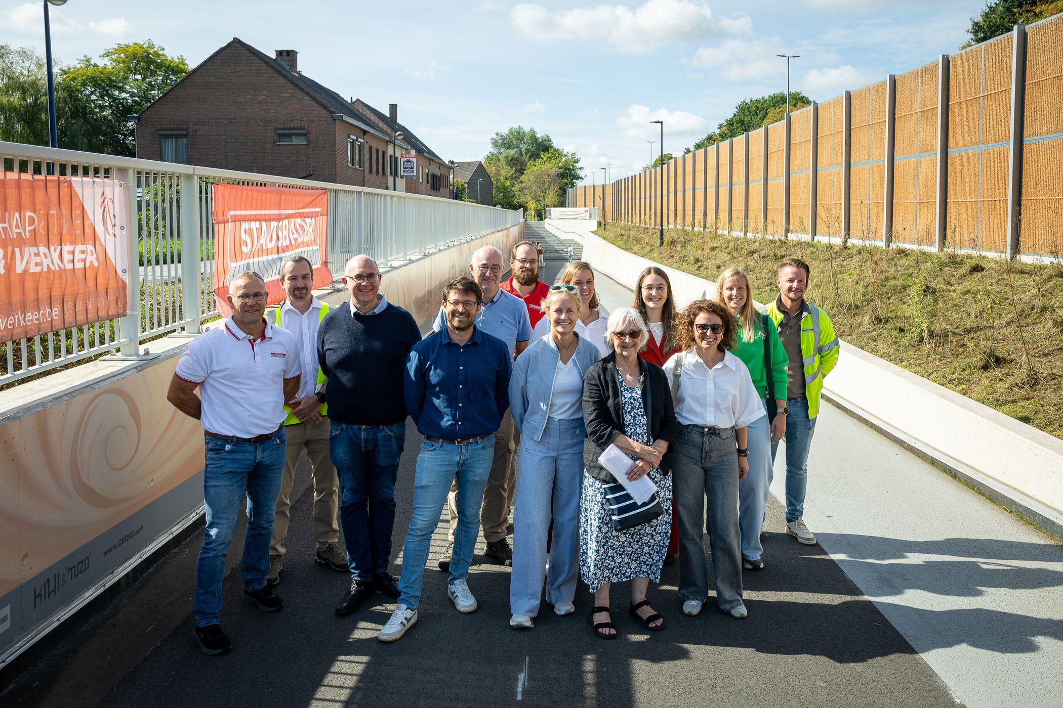 Feestelijke inhuldiging fietstunnel onder N171 in Kontich