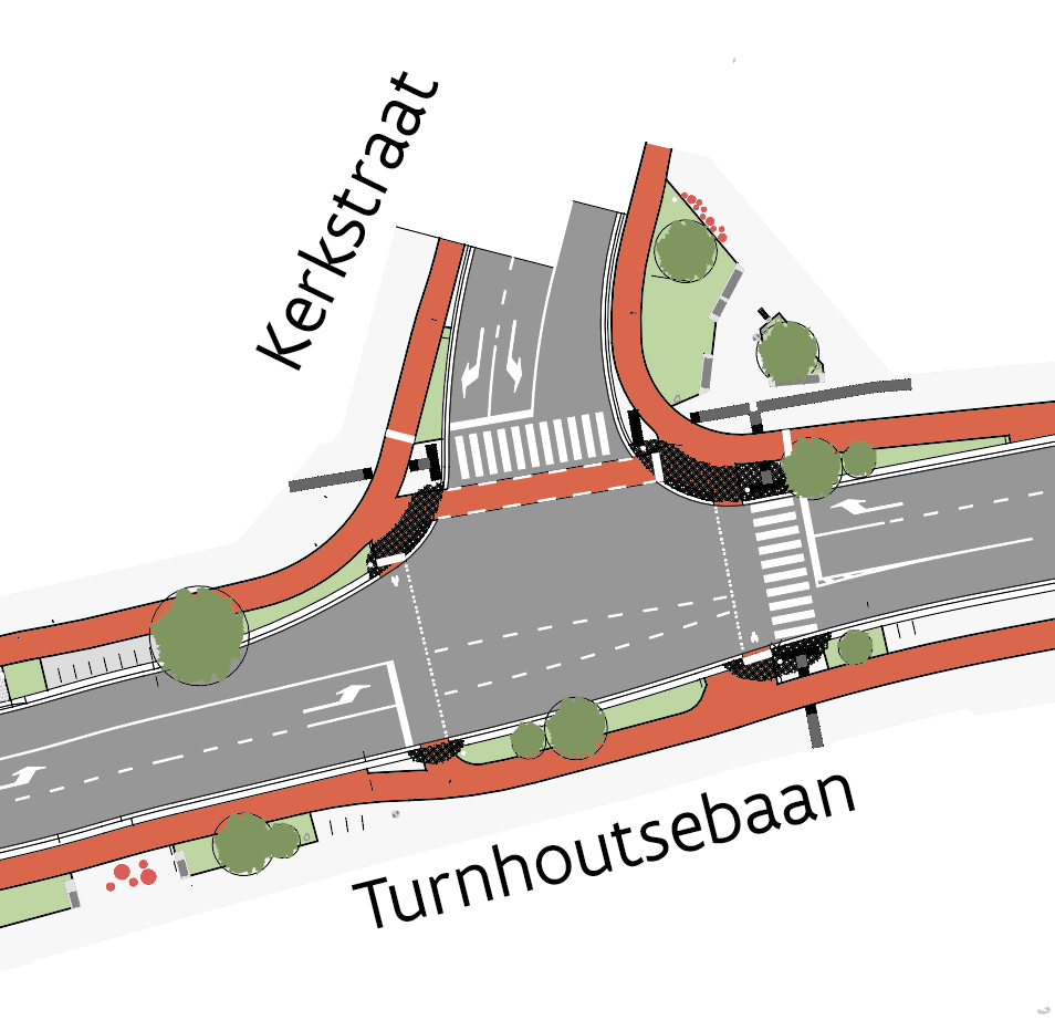 Ontwerpplan - Kruispunt Kerkstraat