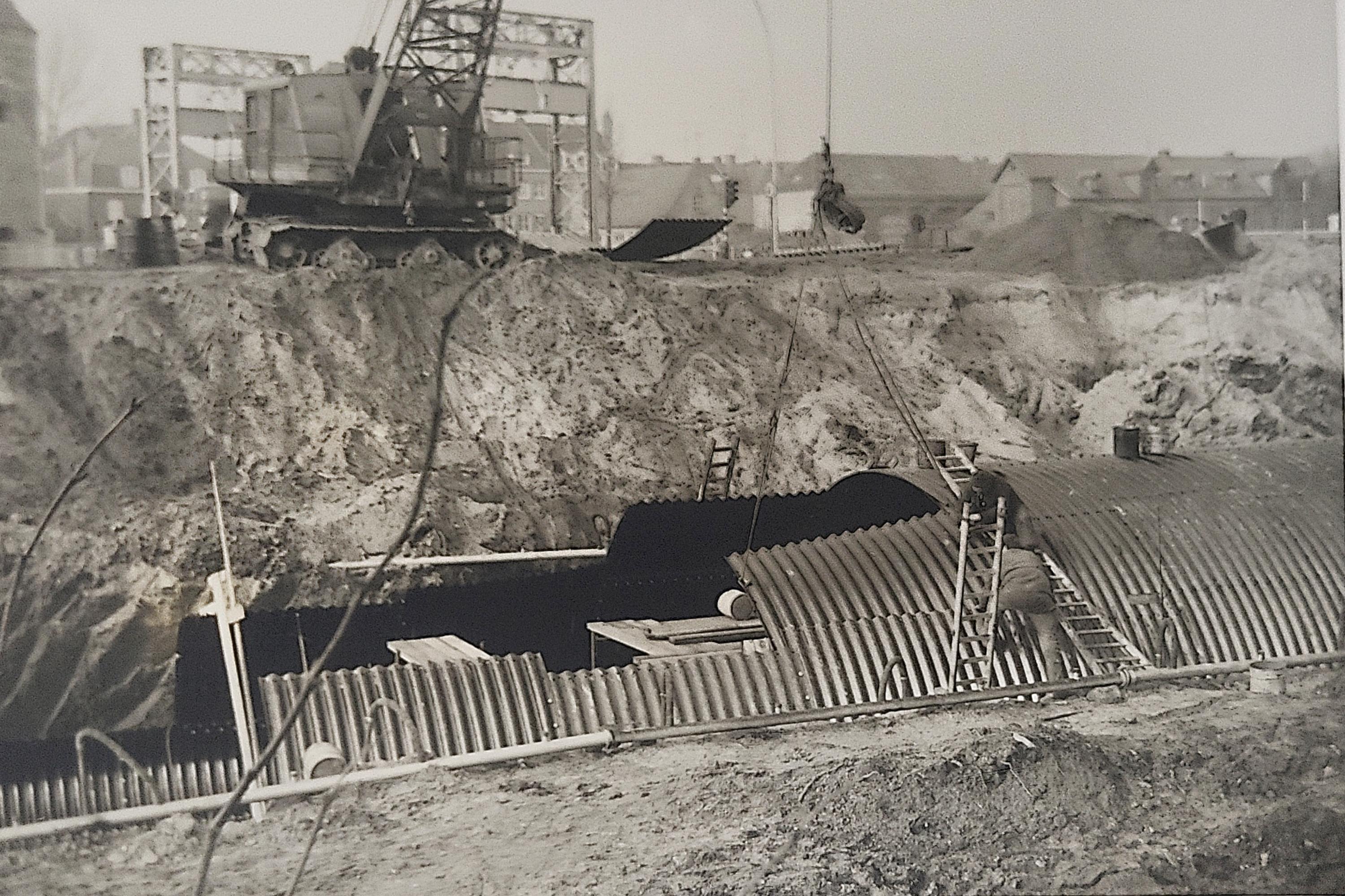 R30 x N337 Gentpoort - foto van inkokering Zuidervaartje uit 1971 © Mieke De Jonghe
