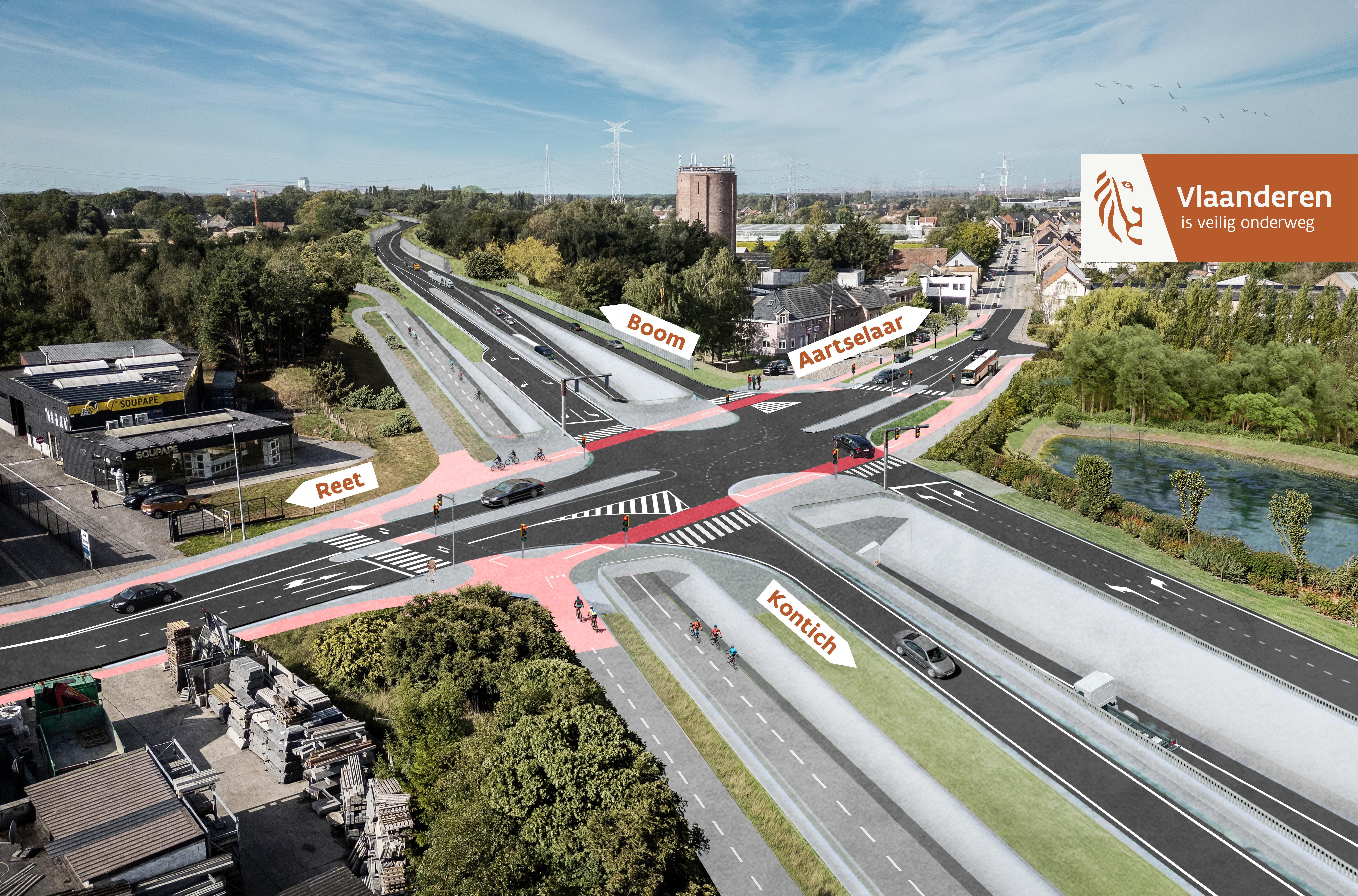Impressiebeelden van hoe de doortrekking eruit zou kunnen zien. Dit zijn louter impressies en geen bindende concepten.