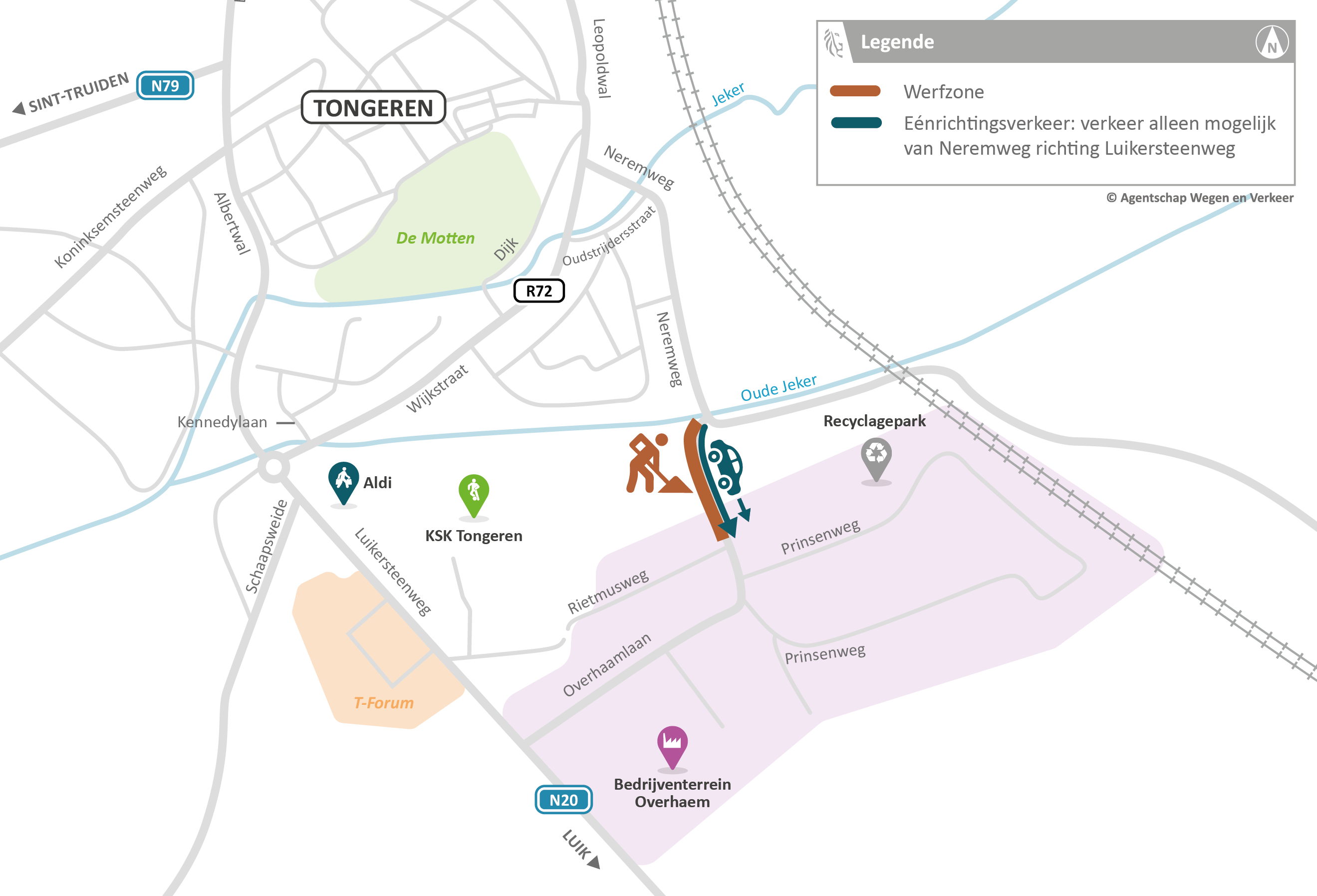 N79 Overhaamlaan Tongeren - Fase 1 nutswerken