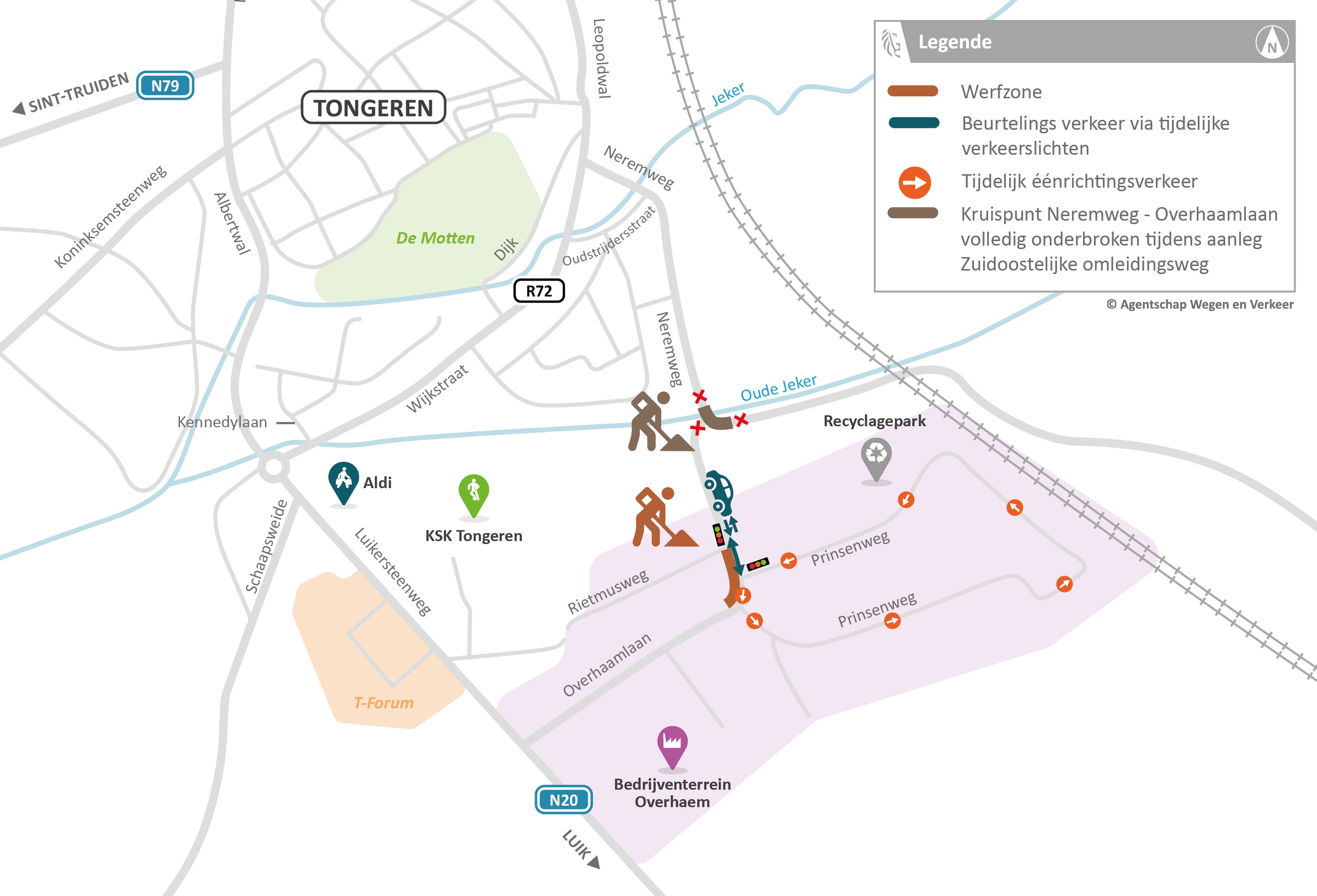 N79 Overhaamlaan Tongeren - Fase 2 nutswerken