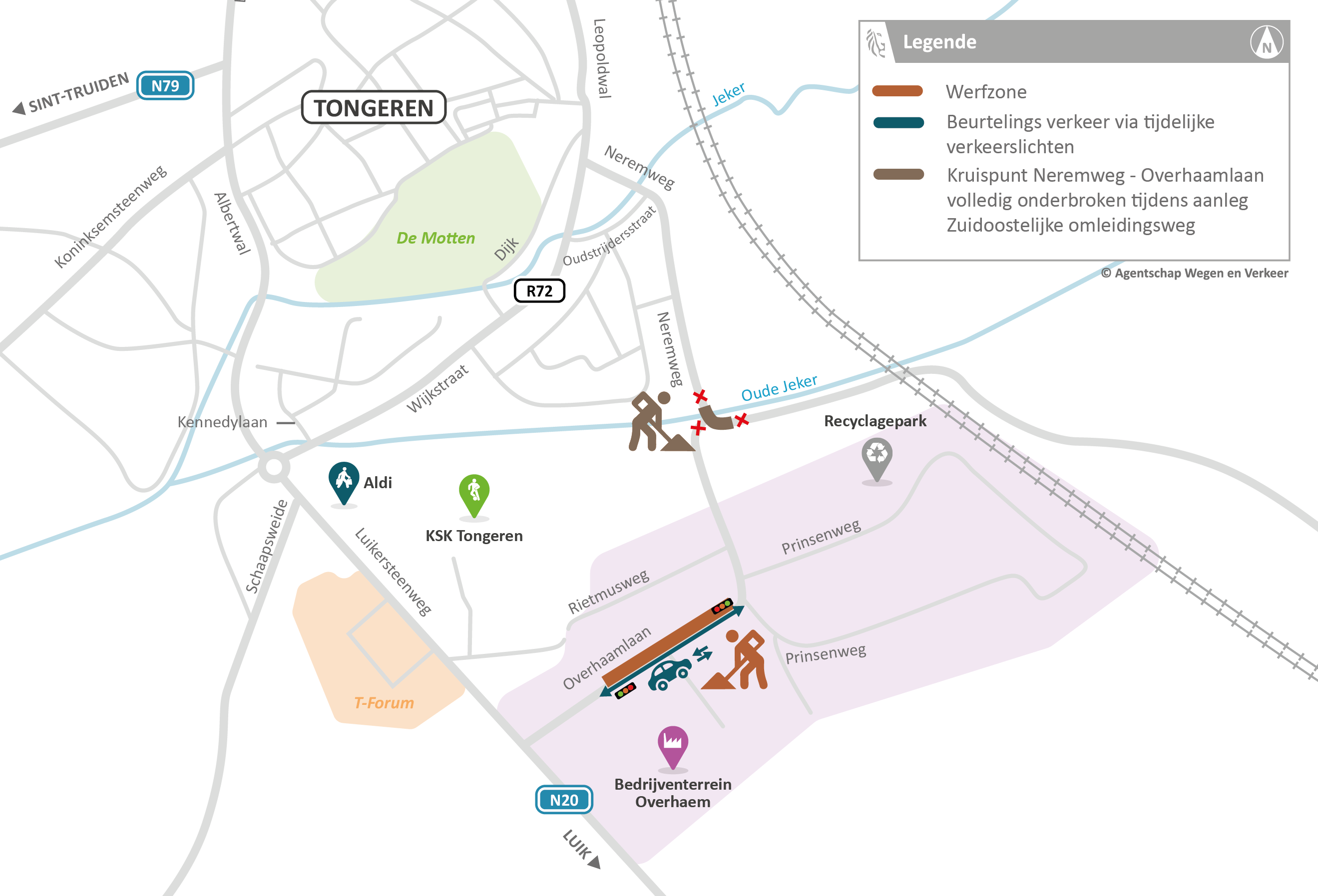 N79 Overhaamlaan Tongeren - Fase 3 nutswerken